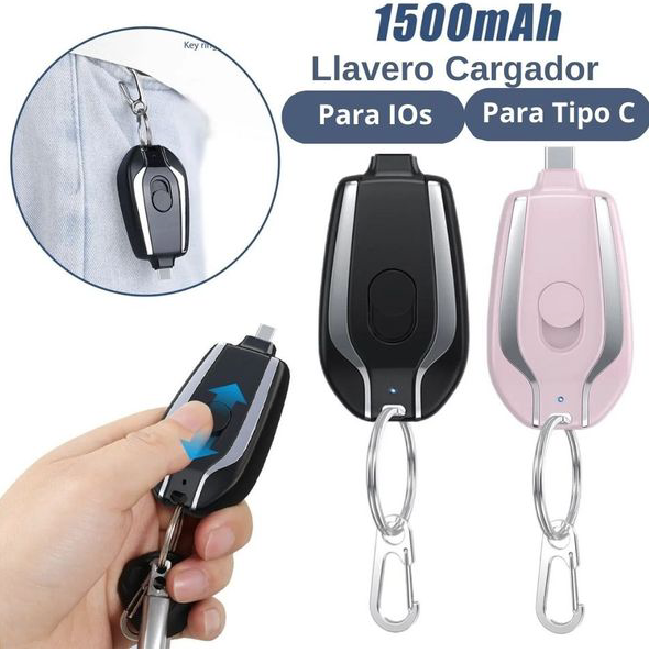 LLAVERO CARGADOR IPHONE O ANDROID. APROVECHA LA OFERTA DE 2!